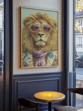 Groovy Lion Poster