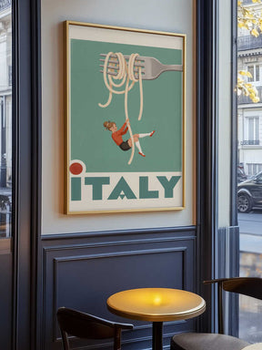 Italy Pasta Swing Poster