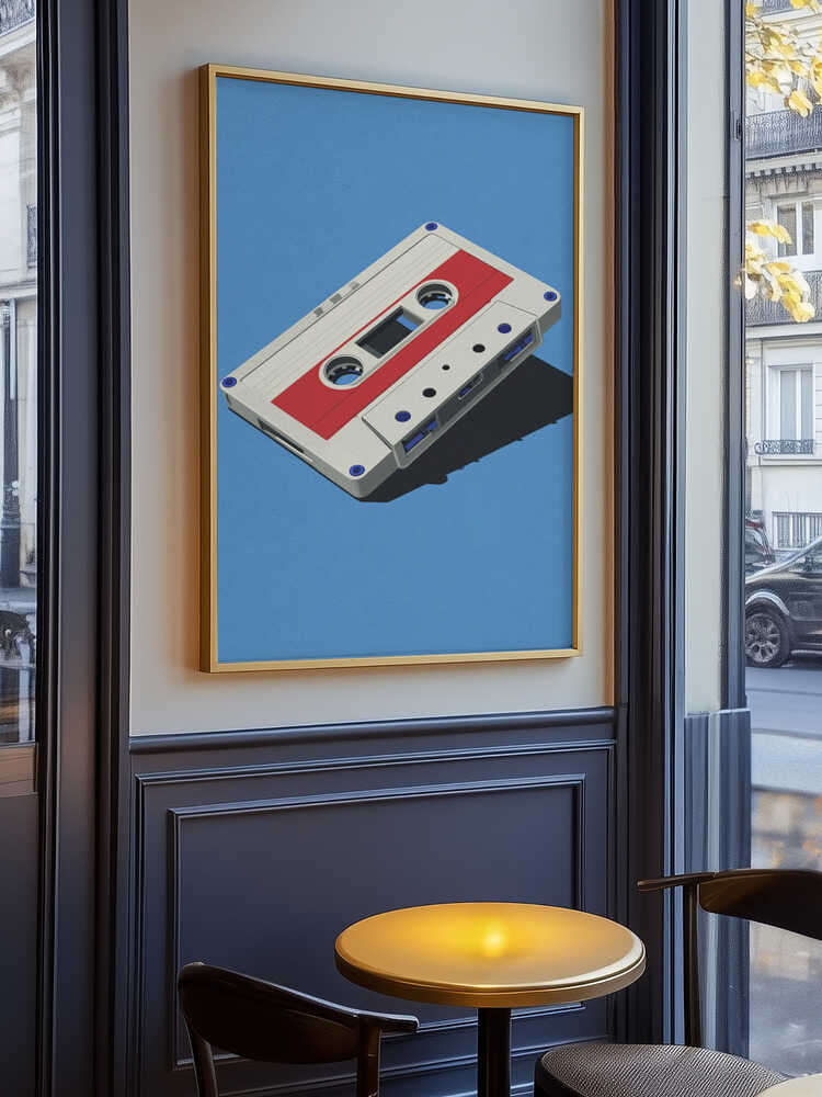 Audio Cassette Tape Poster