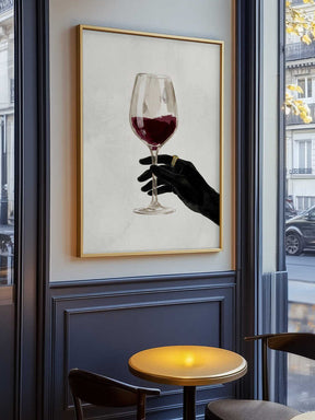 A Glass of Red Wine Poster