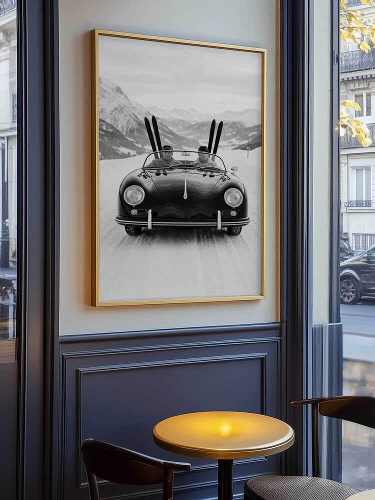 Driving In the Alps Poster