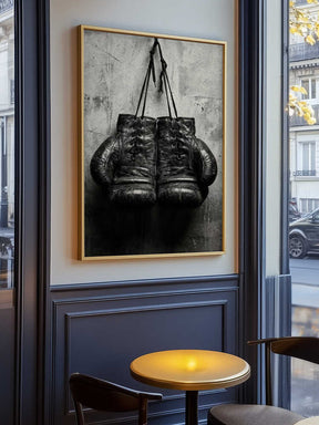 Retro Boxing Gloves Poster