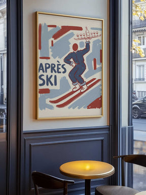 Apres Ski Waiter Poster