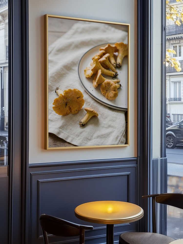 Chanterelle Mushrooms Poster