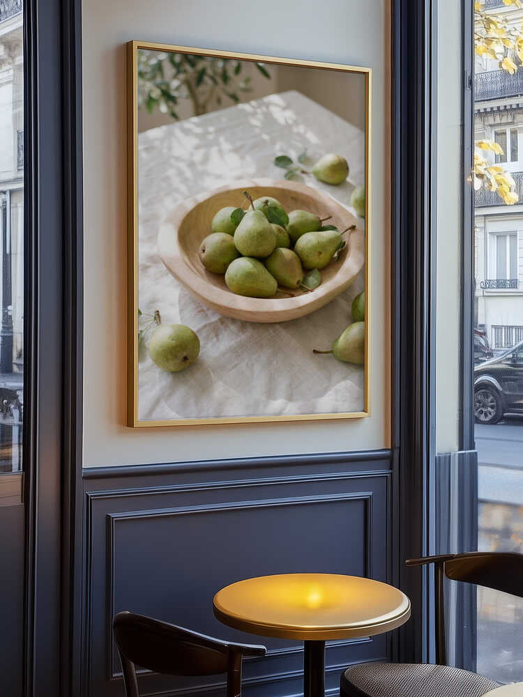 Ripe Green Pears Poster