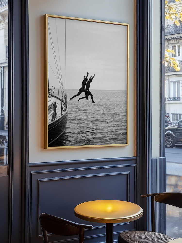 Jumping From a Boat Poster