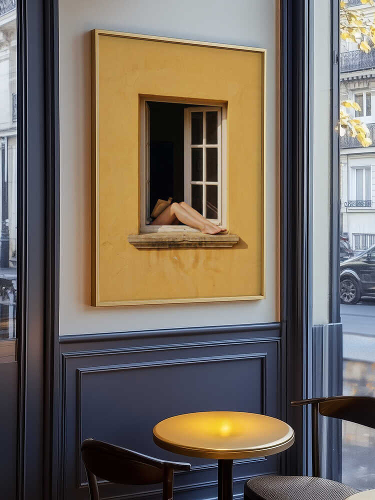Reading By the Window Poster