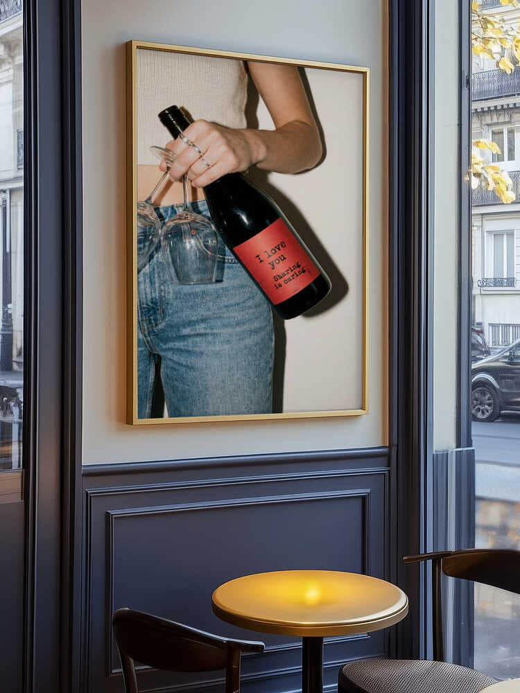 Love and a Bottle of Wine Poster