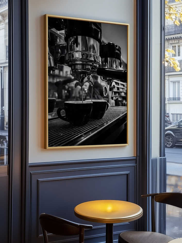 Double Espresso Cups Poster