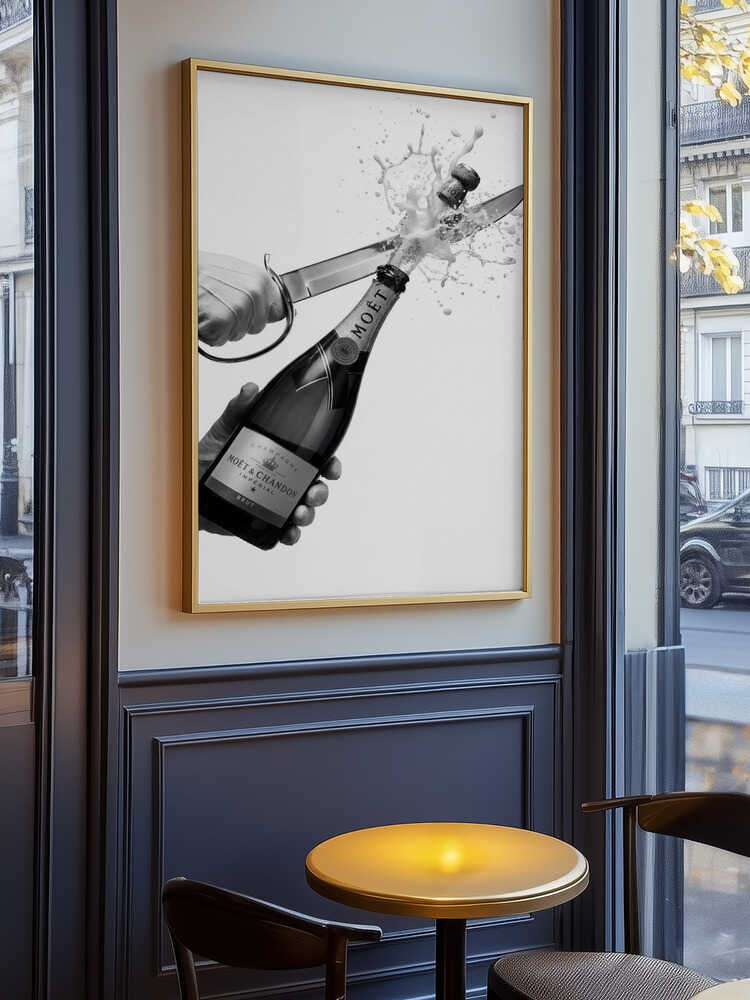 Sabering Champagne Poster
