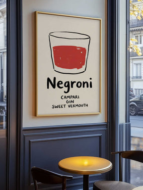 Negroni Sketch Poster