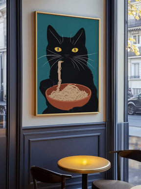 Noodle Cat No 3 Poster
