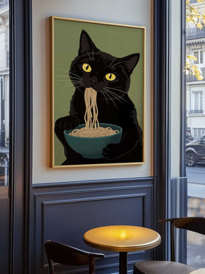 Noodle Cat No 4 Poster