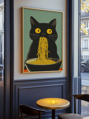 Noodle Cat No 5 Poster