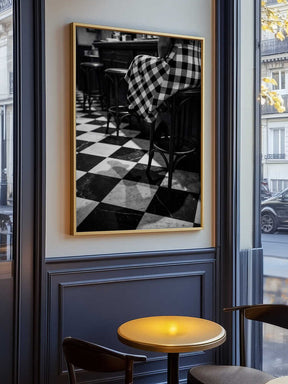 Checkered Pattern Bar Poster