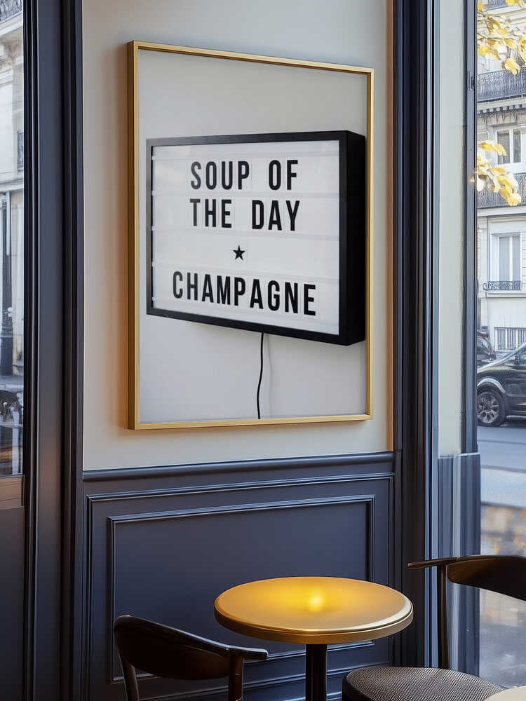 Soup of the Day Sign Poster