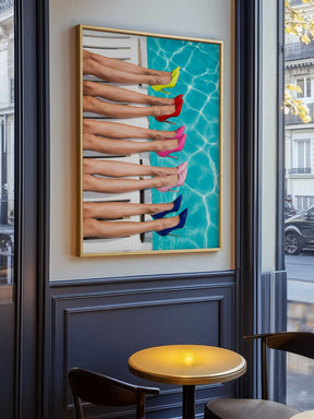 High Heels By the Pool Poster