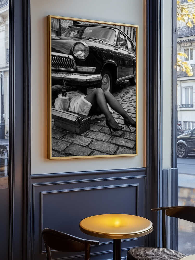 Fixing the Car Poster
