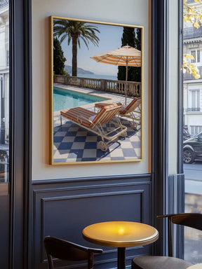 Sunbeds At the Beach Villa Poster