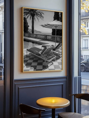 Sunbeds At the Beach Villa Poster