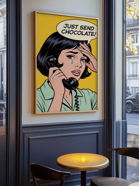 Just Send Chocolate Poster