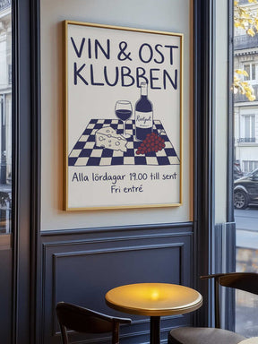 Vin & Ost Klubben Poster