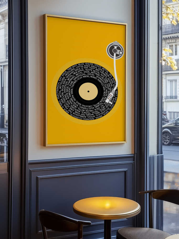 Spinning Vinyl Orange.png Poster