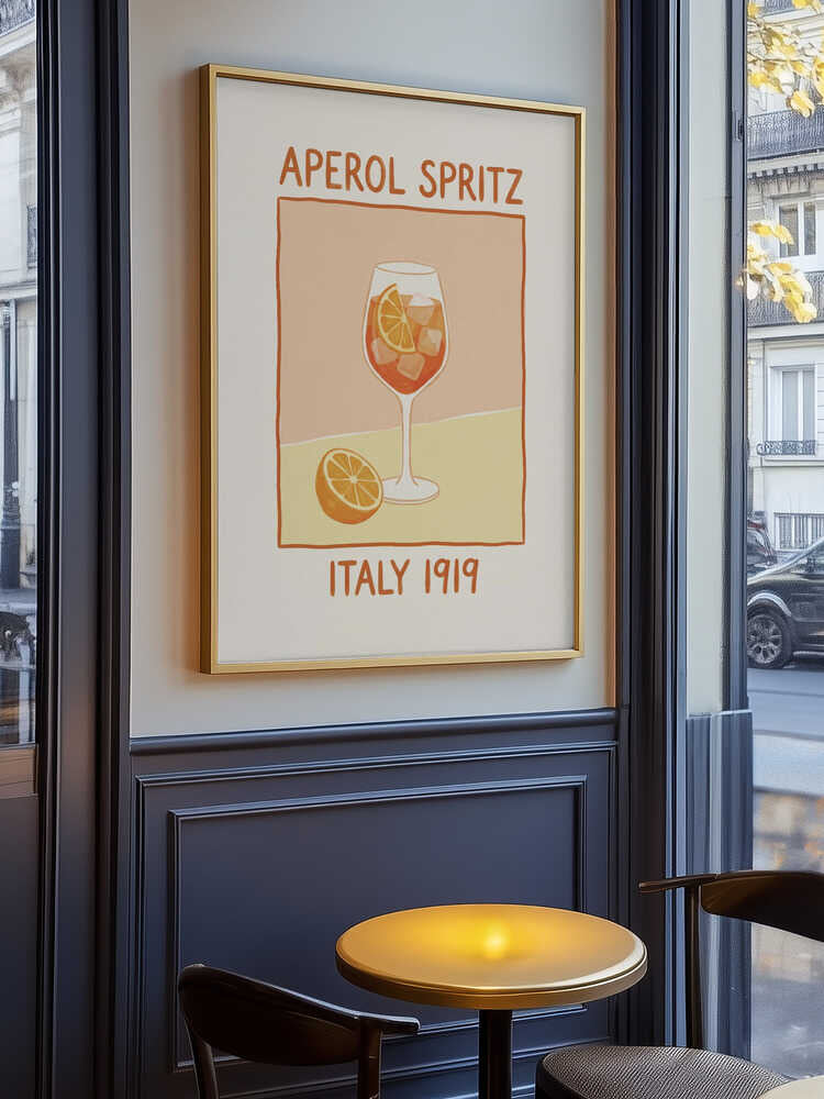 Italian Aperol Spritz Poster