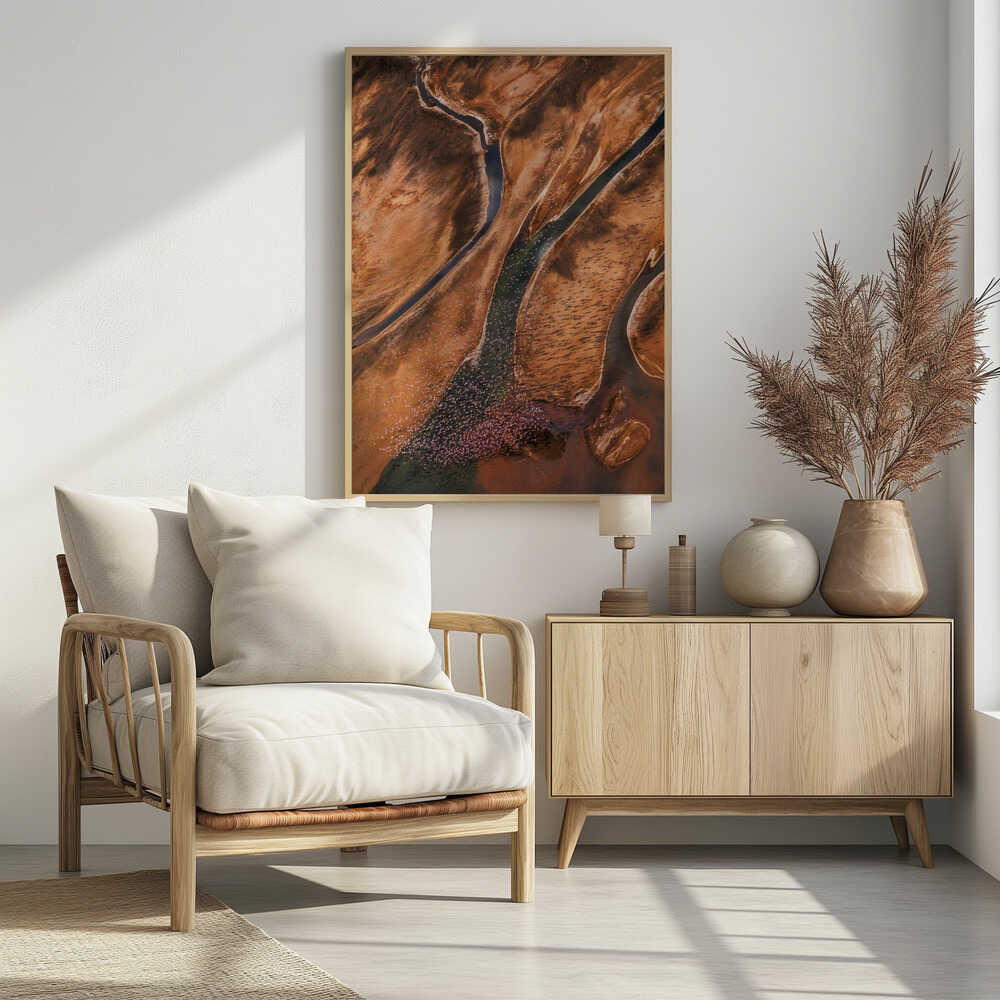 Flying over Palette Poster