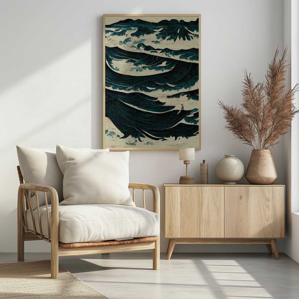 Turbulent Waves Poster