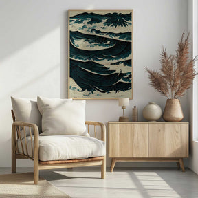 Turbulent Waves Poster