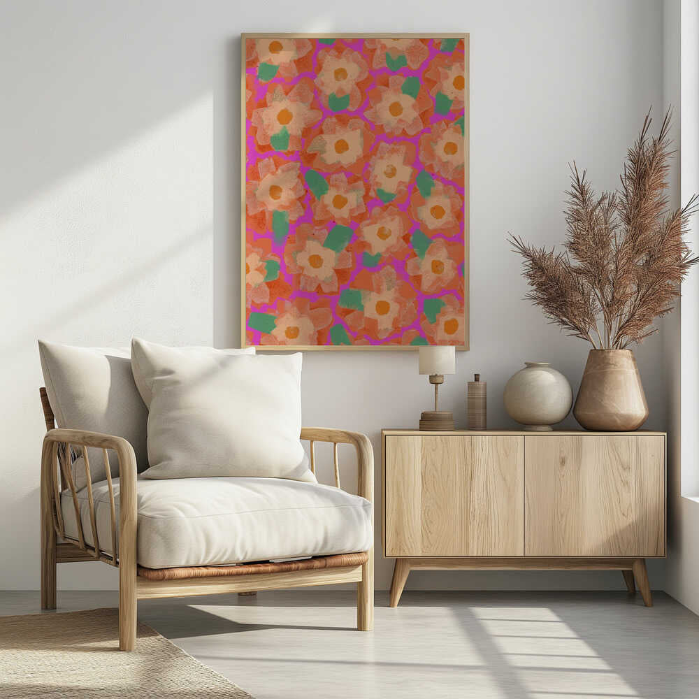 Vibrant Petal Dance Poster