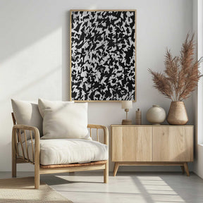 Monochrome Whirl Poster