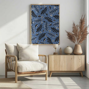 Leafy Nightscape Poster