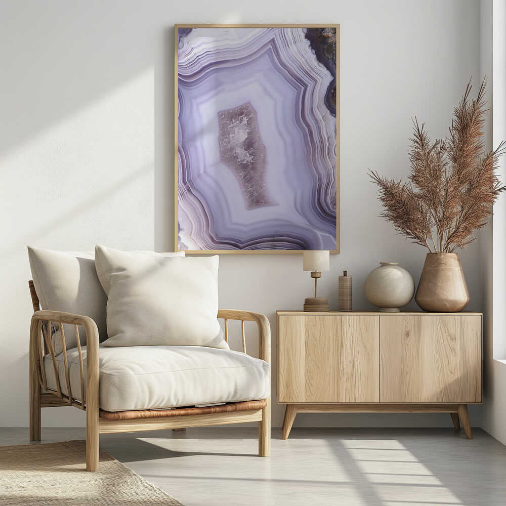 Purple Agate Poster