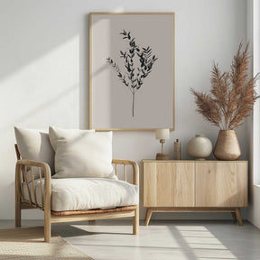Inky Botanical Poster