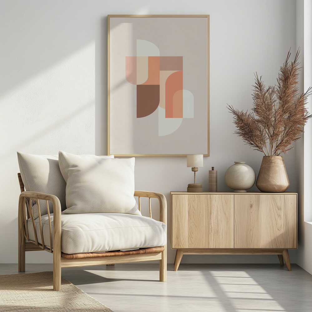 Retro Geometric III Poster