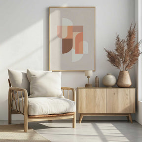 Retro Geometric III Poster