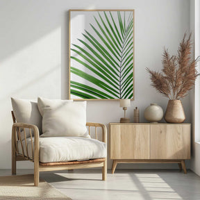 Green Palm Leaf Poster