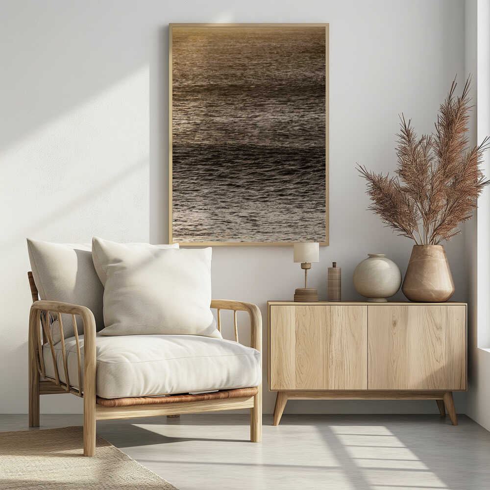 Golden Tide Ripples Poster