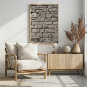 Serene Stonework Poster