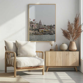 Ganges Riverside Scene Poster