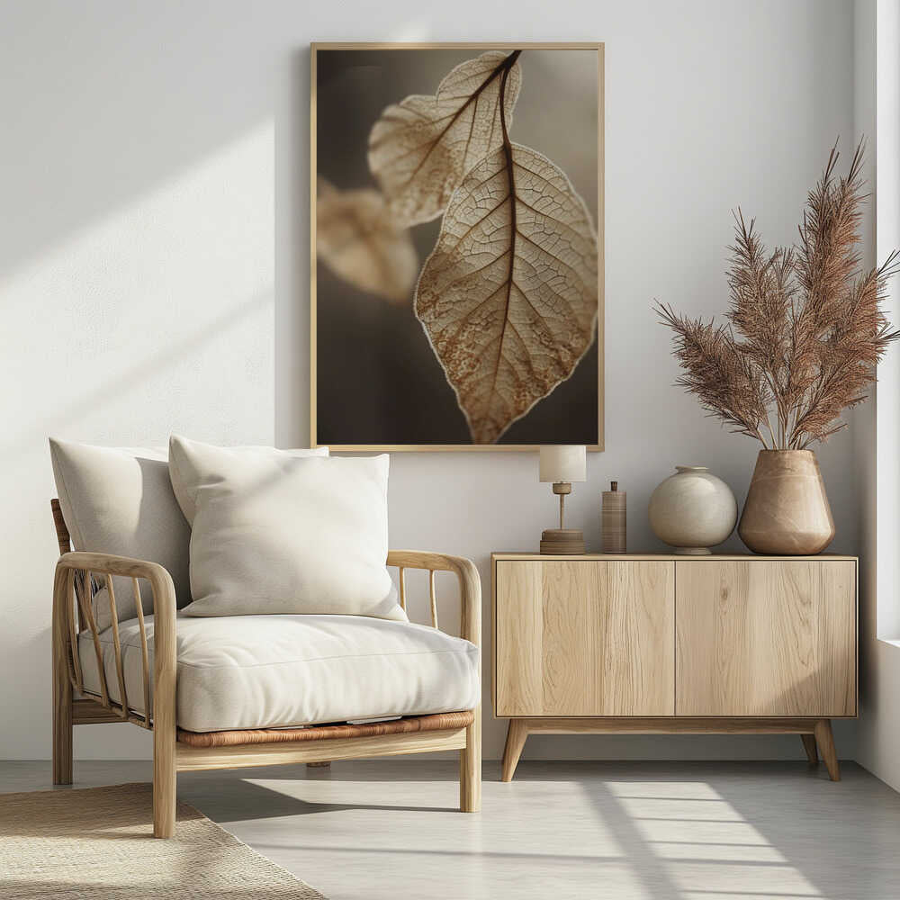 Ethereal Leaves Poster