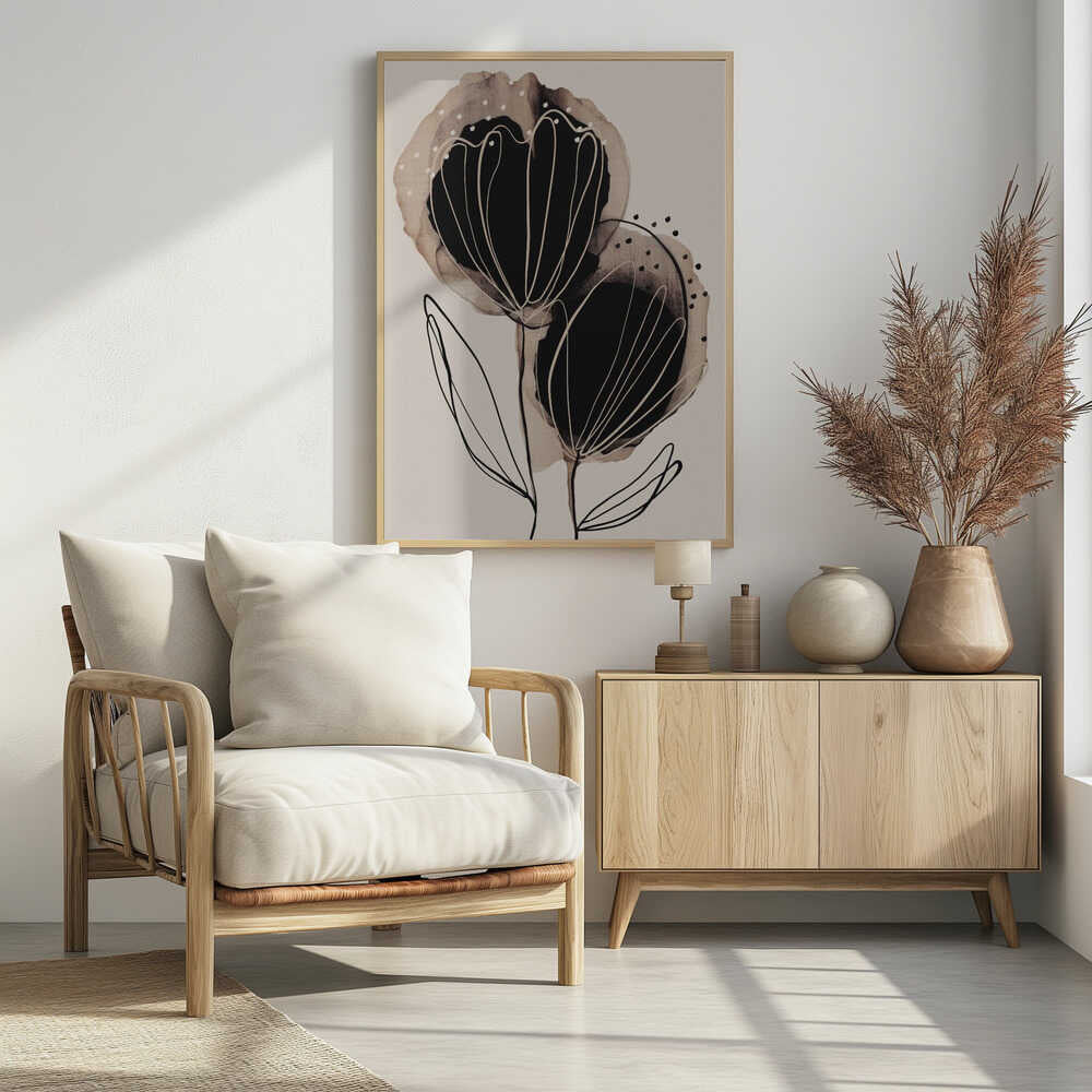 Ink Blossom Duo Poster