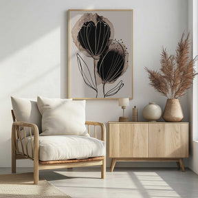 Ink Blossom Duo Poster