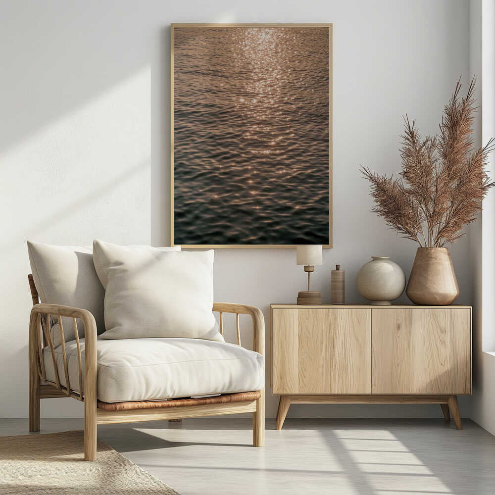 Sunset at Sea Poster
