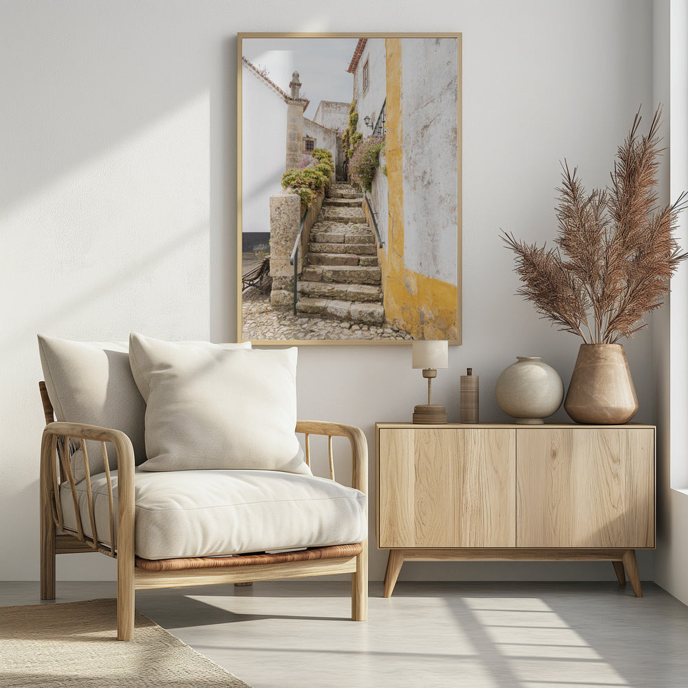 Obidos Stairs Poster