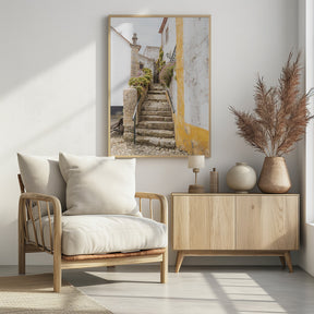 Obidos Stairs Poster