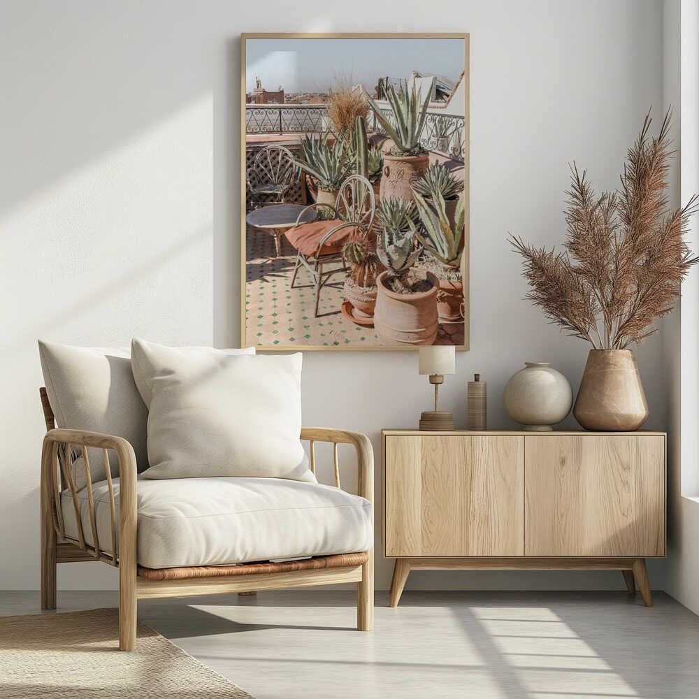 Rooftop in Marrakech Poster