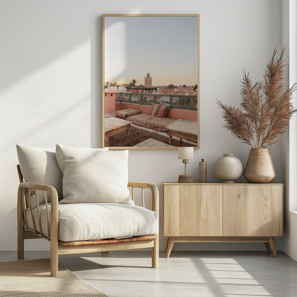 Sunset in Marrakech Poster